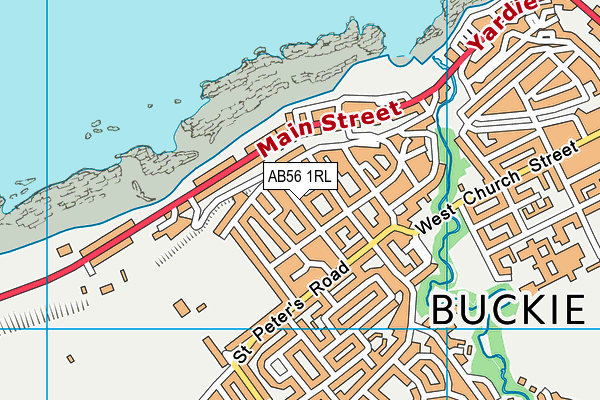 AB56 1RL map - OS VectorMap District (Ordnance Survey)