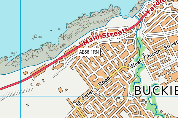 AB56 1RN map - OS VectorMap District (Ordnance Survey)