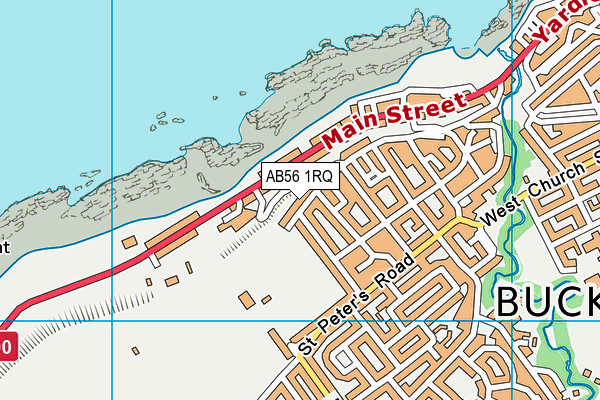 AB56 1RQ map - OS VectorMap District (Ordnance Survey)