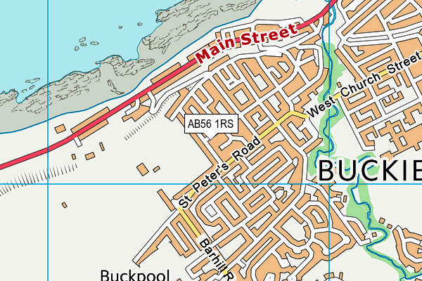 AB56 1RS map - OS VectorMap District (Ordnance Survey)