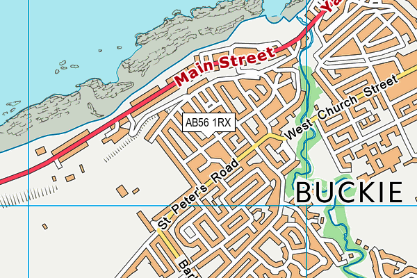 AB56 1RX map - OS VectorMap District (Ordnance Survey)