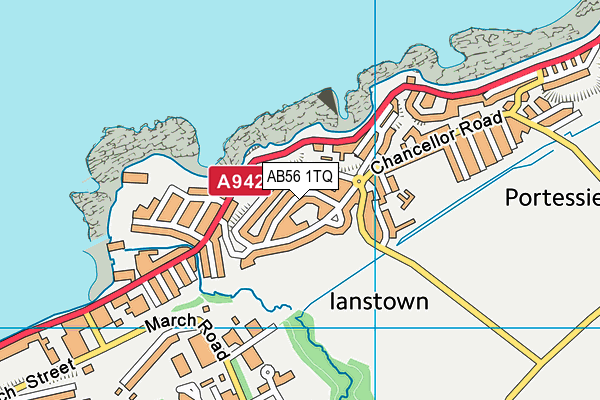 AB56 1TQ map - OS VectorMap District (Ordnance Survey)