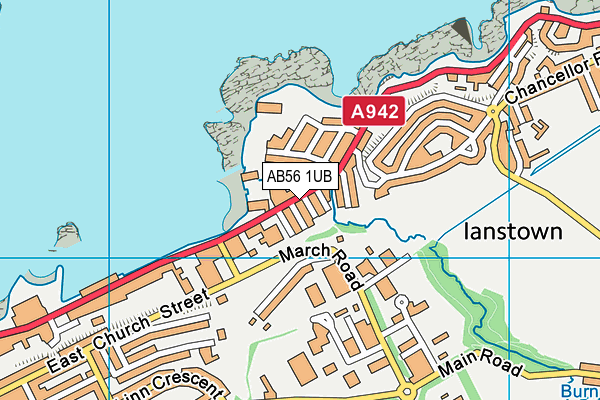 AB56 1UB map - OS VectorMap District (Ordnance Survey)