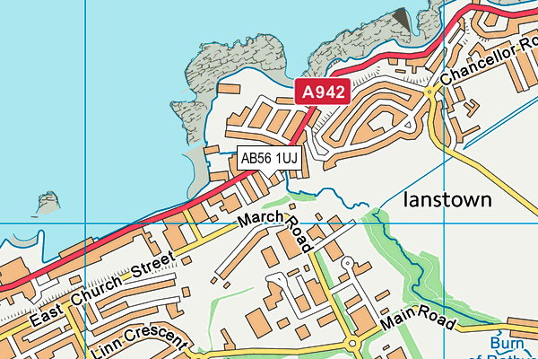 AB56 1UJ map - OS VectorMap District (Ordnance Survey)