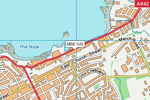 AB56 1UQ map - OS VectorMap District (Ordnance Survey)