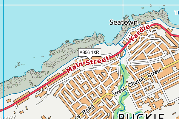 AB56 1XR map - OS VectorMap District (Ordnance Survey)