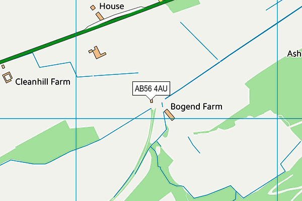 AB56 4AU map - OS VectorMap District (Ordnance Survey)