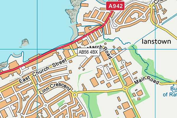 AB56 4BX map - OS VectorMap District (Ordnance Survey)