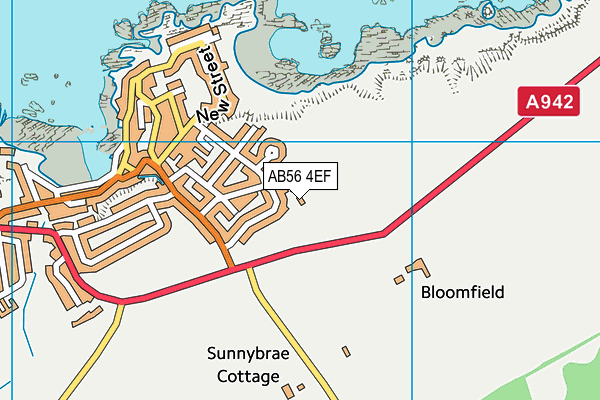 AB56 4EF map - OS VectorMap District (Ordnance Survey)