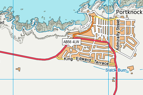 AB56 4LW map - OS VectorMap District (Ordnance Survey)