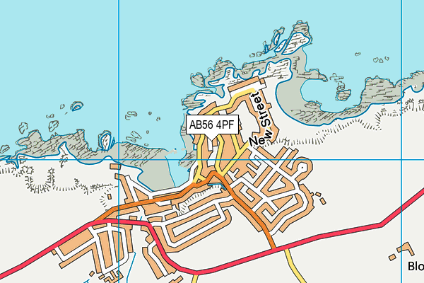 AB56 4PF map - OS VectorMap District (Ordnance Survey)