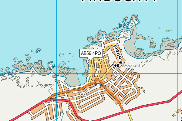 AB56 4PQ map - OS VectorMap District (Ordnance Survey)