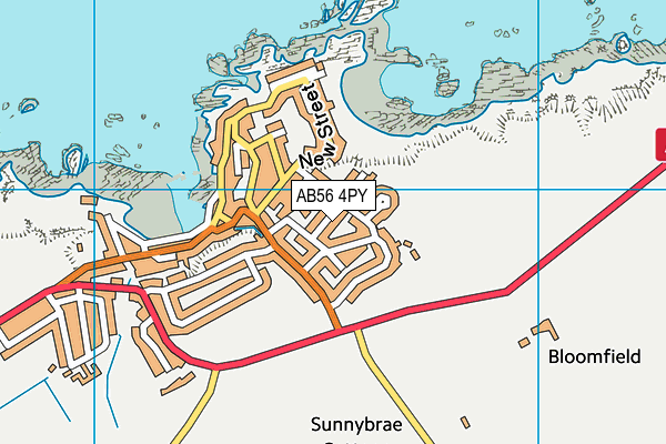 AB56 4PY map - OS VectorMap District (Ordnance Survey)