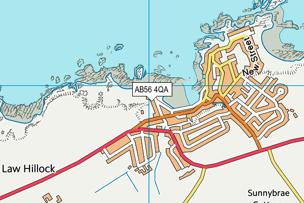AB56 4QA map - OS VectorMap District (Ordnance Survey)