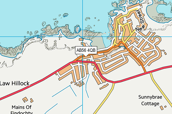 AB56 4QB map - OS VectorMap District (Ordnance Survey)