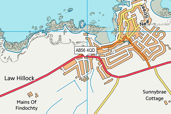 AB56 4QD map - OS VectorMap District (Ordnance Survey)