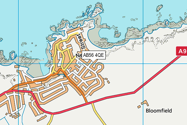 AB56 4QE map - OS VectorMap District (Ordnance Survey)