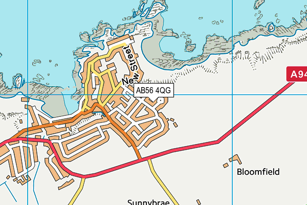 AB56 4QG map - OS VectorMap District (Ordnance Survey)