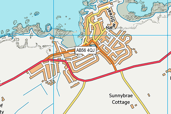 AB56 4QJ map - OS VectorMap District (Ordnance Survey)