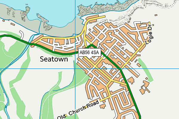 AB56 4SA map - OS VectorMap District (Ordnance Survey)
