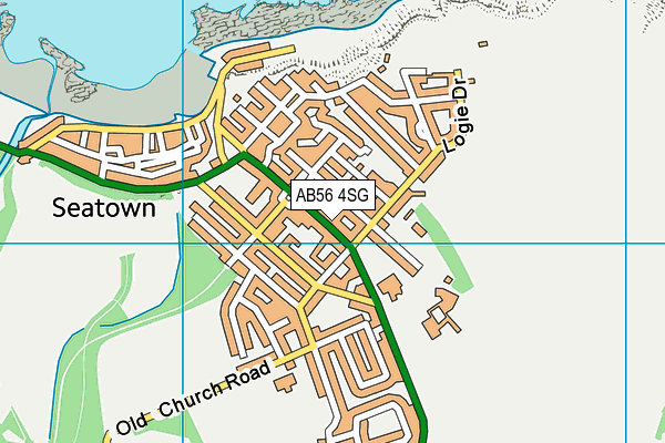 AB56 4SG map - OS VectorMap District (Ordnance Survey)