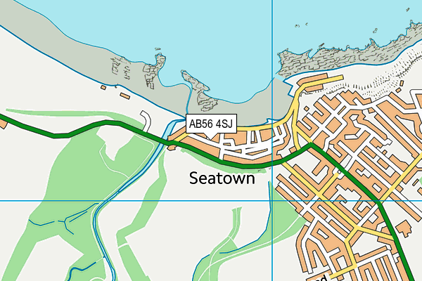 AB56 4SJ map - OS VectorMap District (Ordnance Survey)