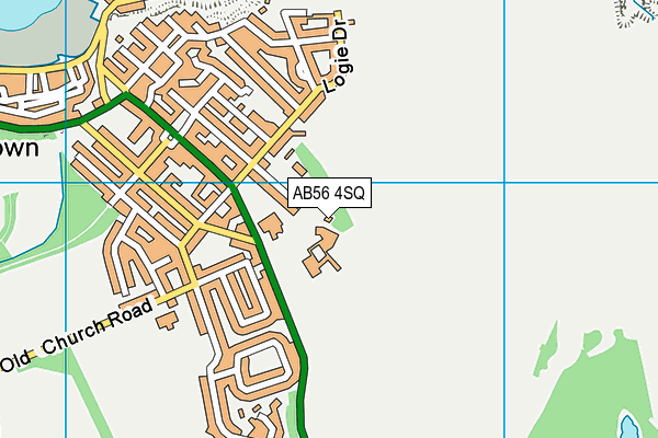AB56 4SQ map - OS VectorMap District (Ordnance Survey)