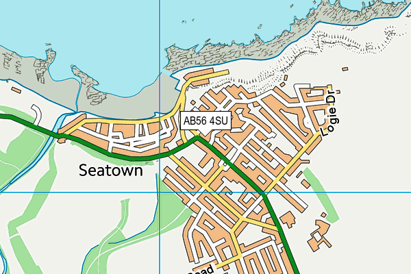 AB56 4SU map - OS VectorMap District (Ordnance Survey)