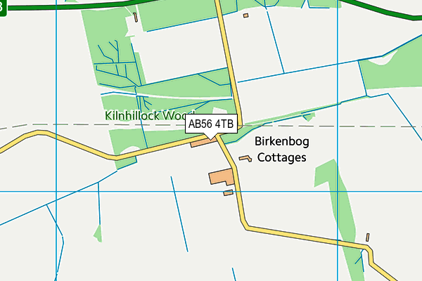 AB56 4TB map - OS VectorMap District (Ordnance Survey)