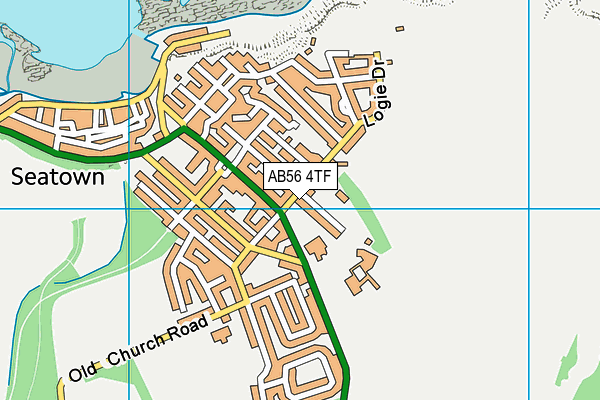 AB56 4TF map - OS VectorMap District (Ordnance Survey)