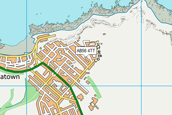 AB56 4TT map - OS VectorMap District (Ordnance Survey)