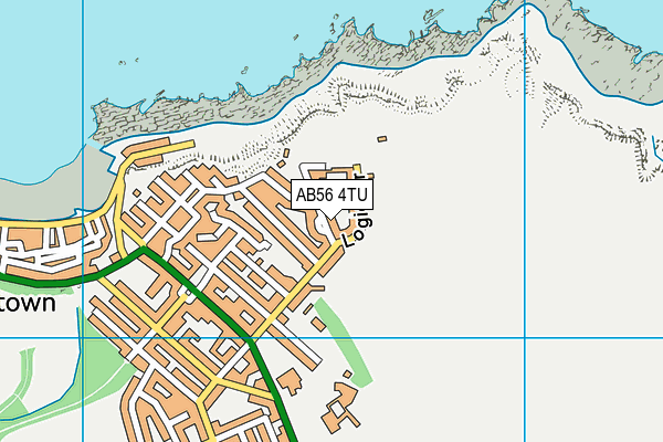 AB56 4TU map - OS VectorMap District (Ordnance Survey)