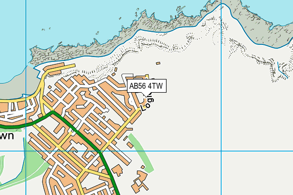 AB56 4TW map - OS VectorMap District (Ordnance Survey)
