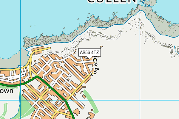 AB56 4TZ map - OS VectorMap District (Ordnance Survey)