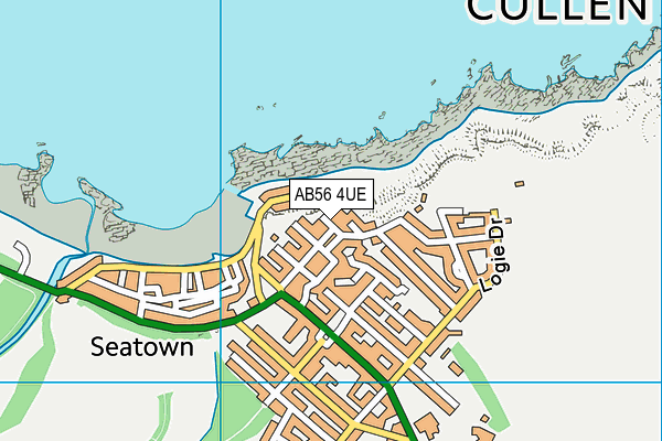 AB56 4UE map - OS VectorMap District (Ordnance Survey)
