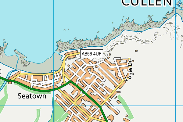 AB56 4UF map - OS VectorMap District (Ordnance Survey)