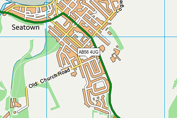 AB56 4UG map - OS VectorMap District (Ordnance Survey)