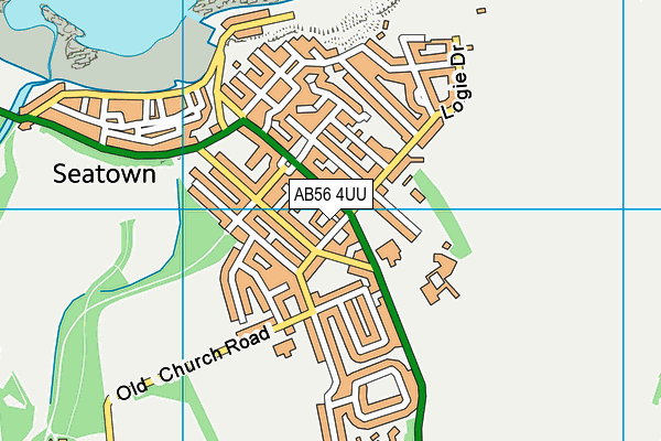 AB56 4UU map - OS VectorMap District (Ordnance Survey)