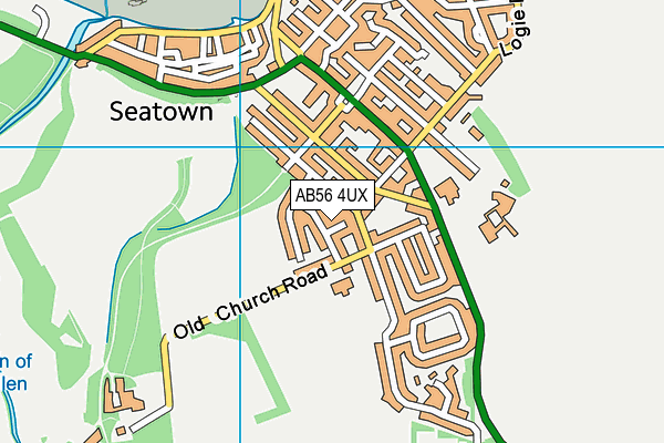 AB56 4UX map - OS VectorMap District (Ordnance Survey)