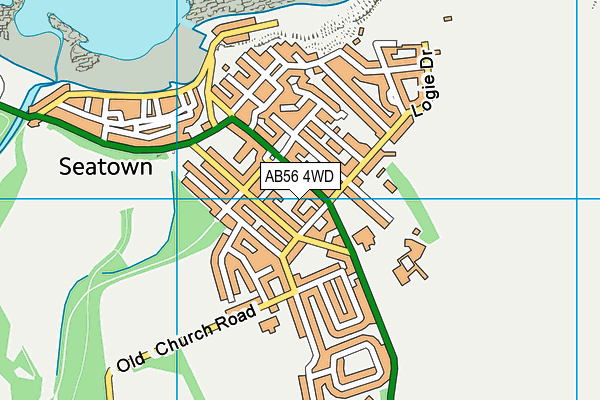 AB56 4WD map - OS VectorMap District (Ordnance Survey)