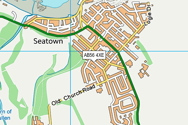 AB56 4XE map - OS VectorMap District (Ordnance Survey)