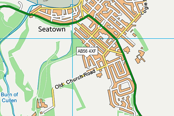 AB56 4XF map - OS VectorMap District (Ordnance Survey)