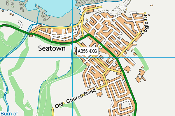 AB56 4XG map - OS VectorMap District (Ordnance Survey)