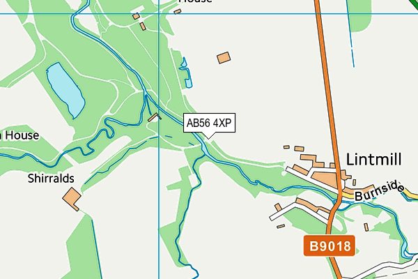 AB56 4XP map - OS VectorMap District (Ordnance Survey)