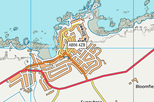 AB56 4ZB map - OS VectorMap District (Ordnance Survey)