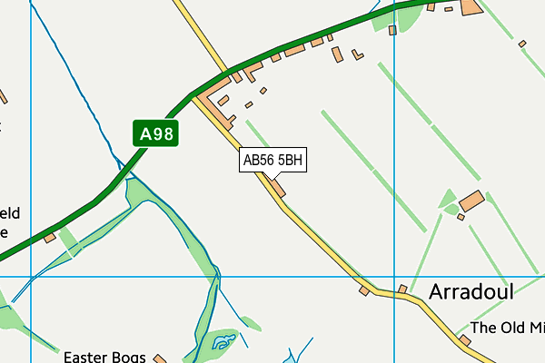 AB56 5BH map - OS VectorMap District (Ordnance Survey)