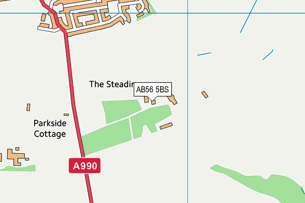 AB56 5BS map - OS VectorMap District (Ordnance Survey)