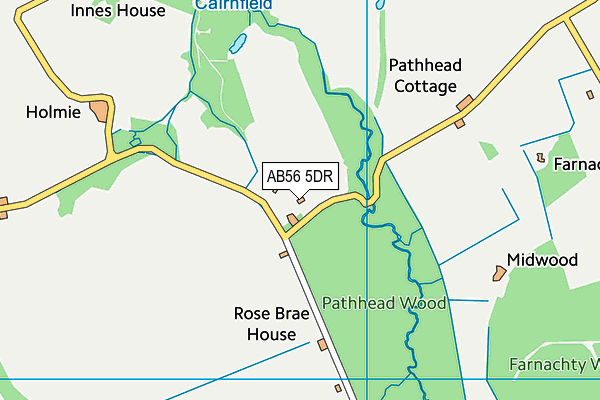 AB56 5DR map - OS VectorMap District (Ordnance Survey)
