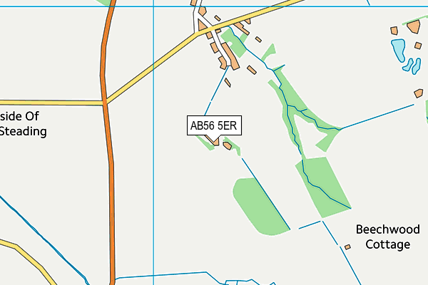 AB56 5ER map - OS VectorMap District (Ordnance Survey)