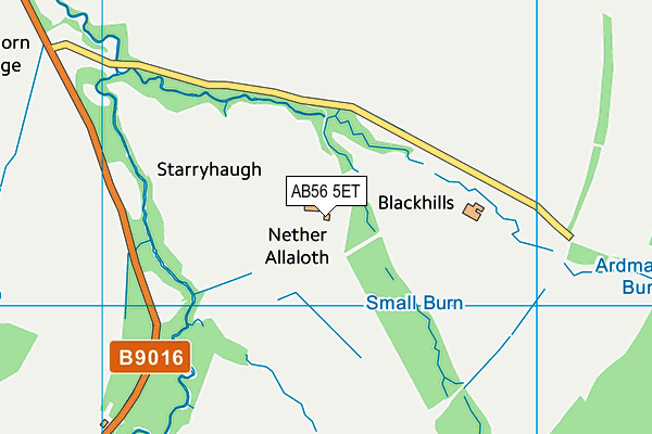 AB56 5ET map - OS VectorMap District (Ordnance Survey)